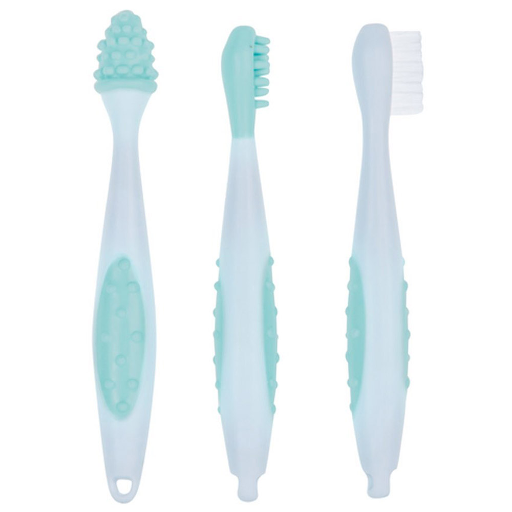Набор зубных щеток Bebe Confort Set of 3 Toothbrushes, 3 шт., синий (3106203000) - фото 1