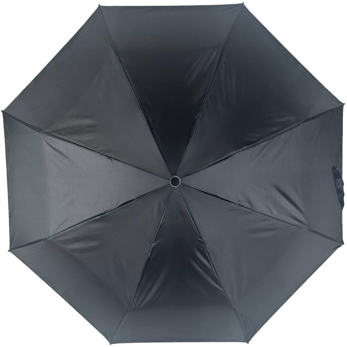 Мужской складной зонтик механический Susino 95 см черный - фото 1