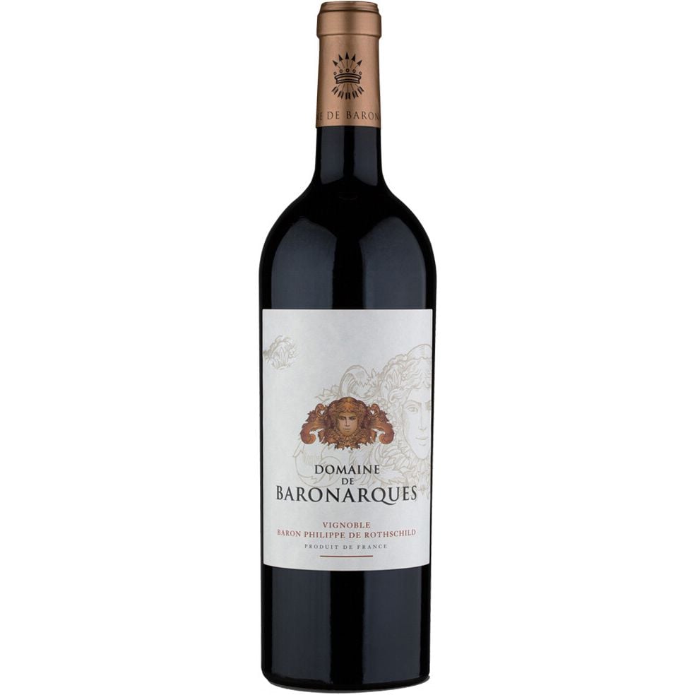 Вино Domaine de Baronarques Limoux Rouge, красное, сухое, 0,75 л - фото 1