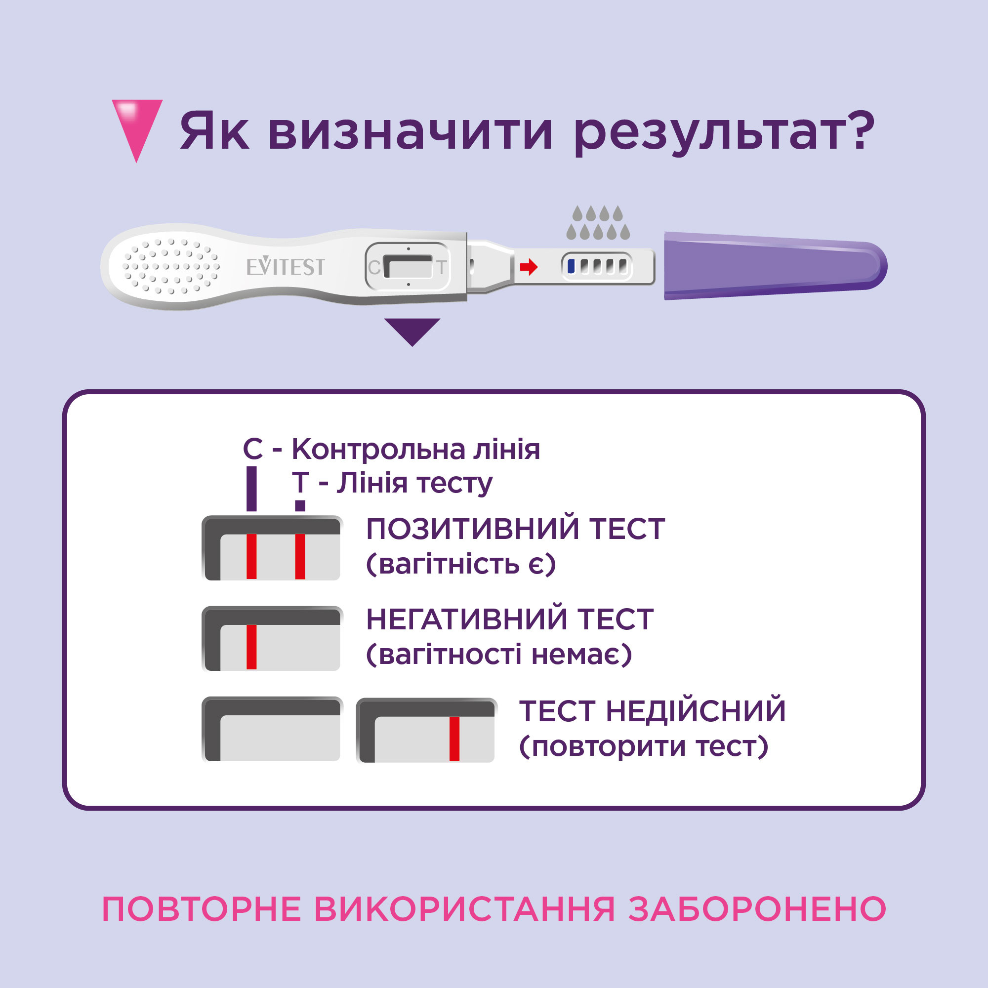 Струйный тест для определения беременности Evitest, 1 шт. (4033033417015) - фото 4
