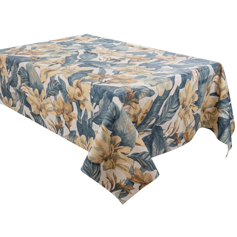 Скатертина Lefard Home Textile Versalles Flor Oceano водовідштовхувальна, 180х140 см (715-308) - фото 1