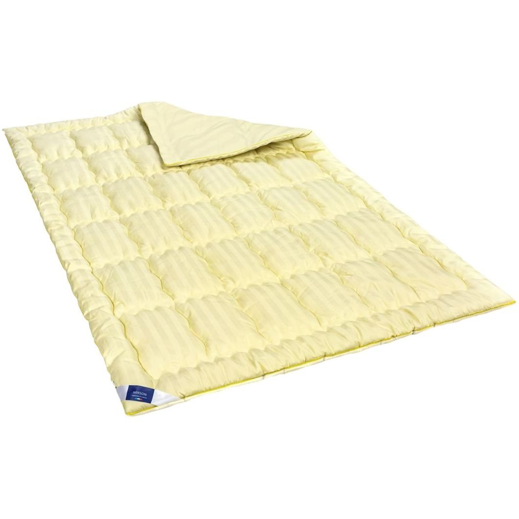Одеяло шерстяное MirSon Carmela Hand Made Экстра Премиум №0343, демисезонное, 220x240 см, светло-желтое - фото 1