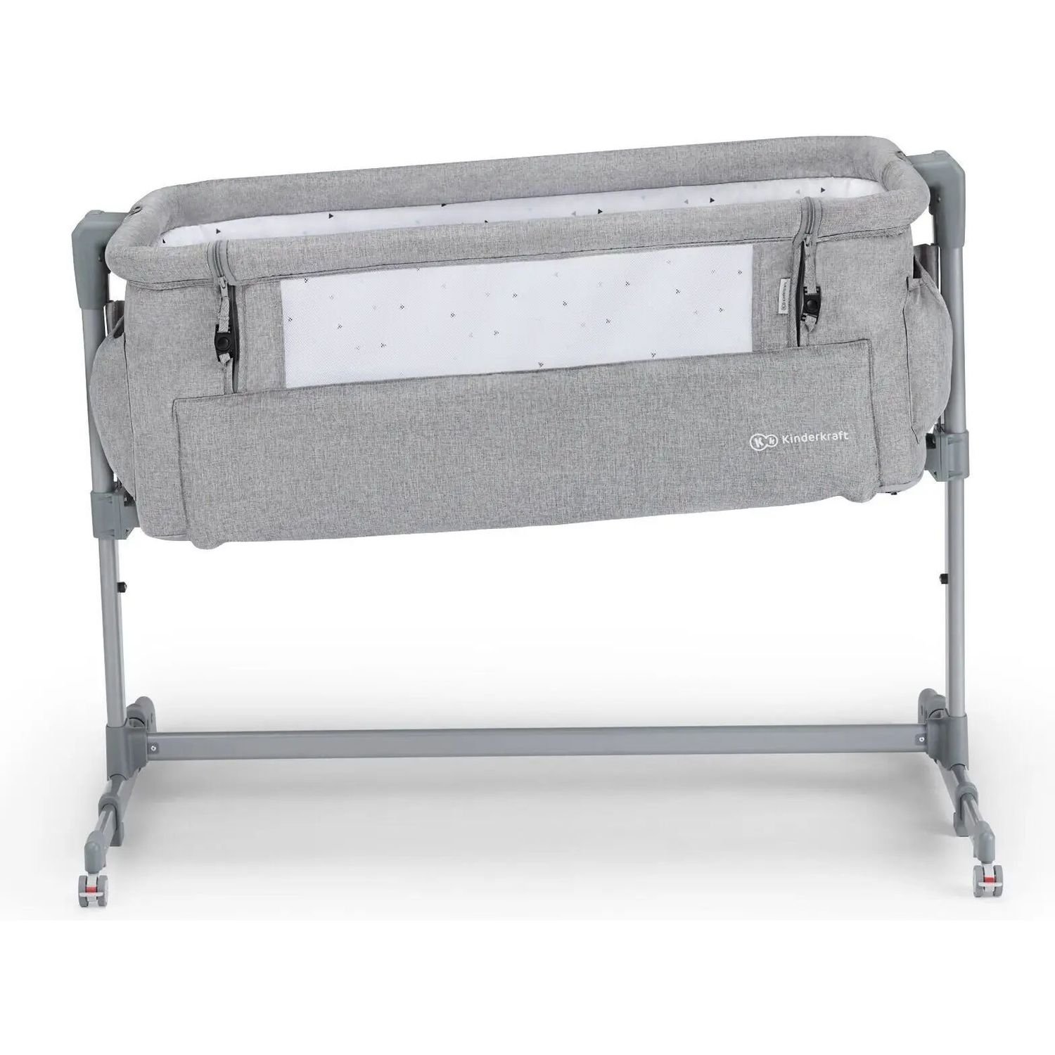 Приставне ліжечко-люлька Kinderkraft Neste Up Grey Light Melange світло-сіре (00000027309) - фото 4