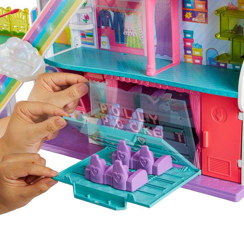 Игровой набор Polly Pocket Sweet Adventures Rainbow Радужный торговый центр (HHX78) - фото 12