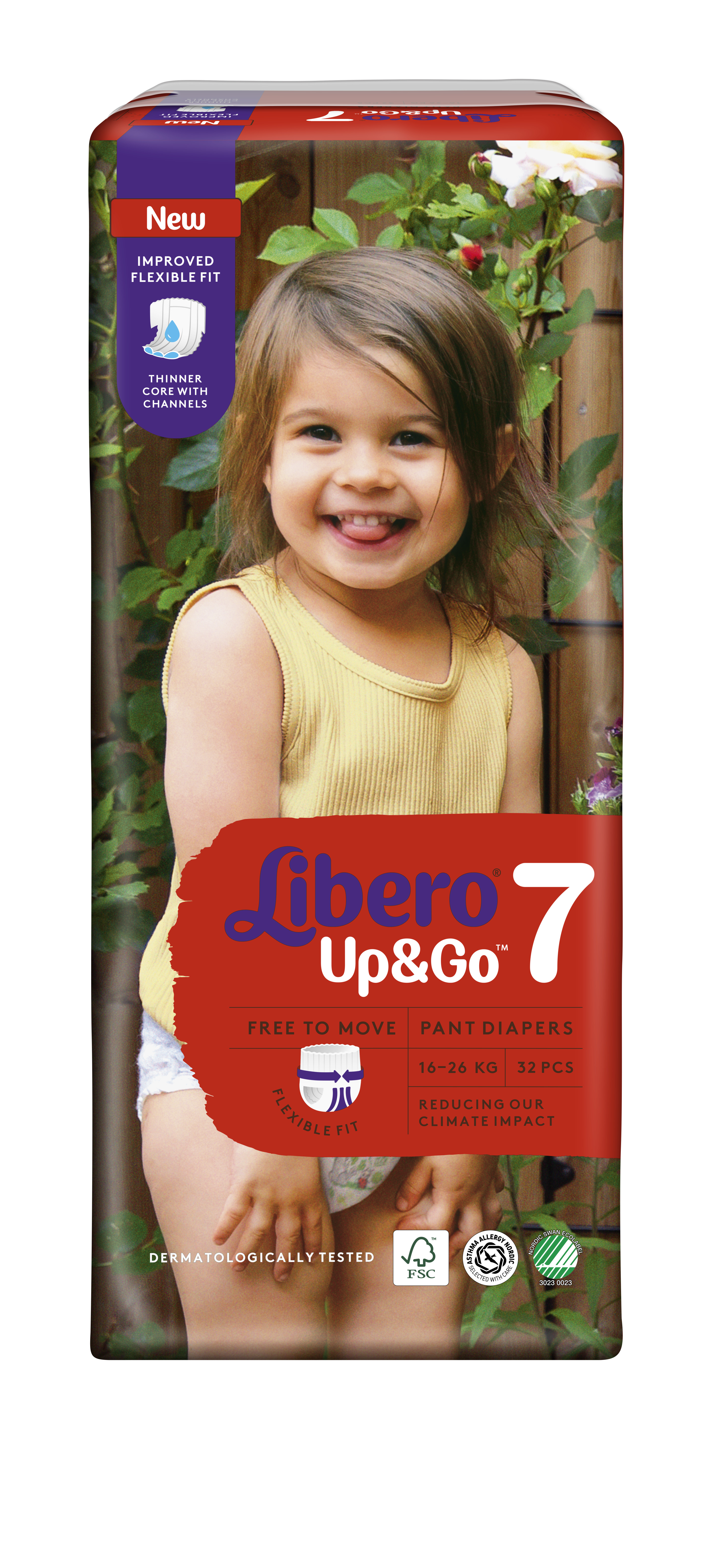 Подгузники-трусики Libero Up&Go 7 (16-26 кг), 32 шт. - фото 2