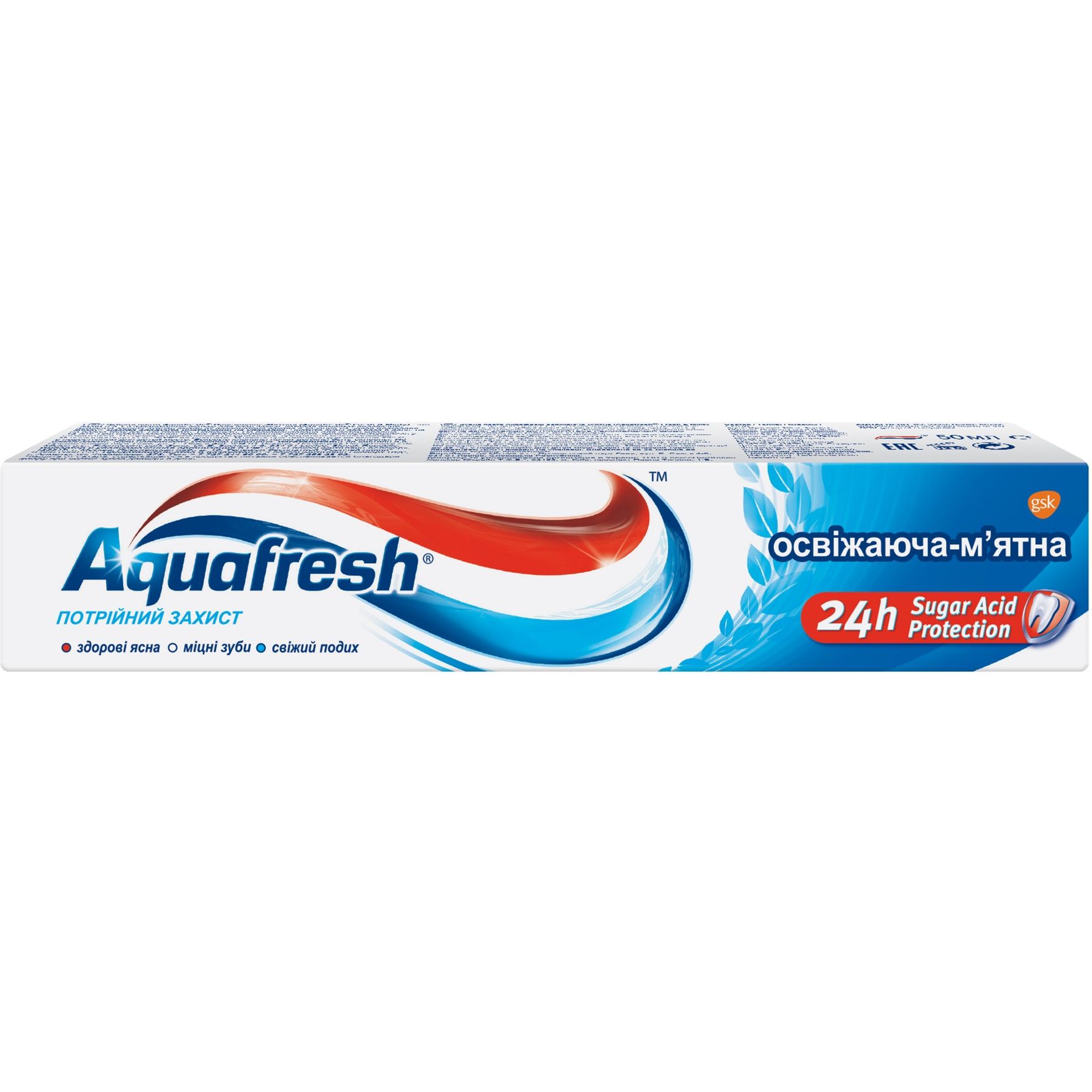 Зубна паста Aquafresh Освіжаюче-м'ятна 50 мл - фото 1