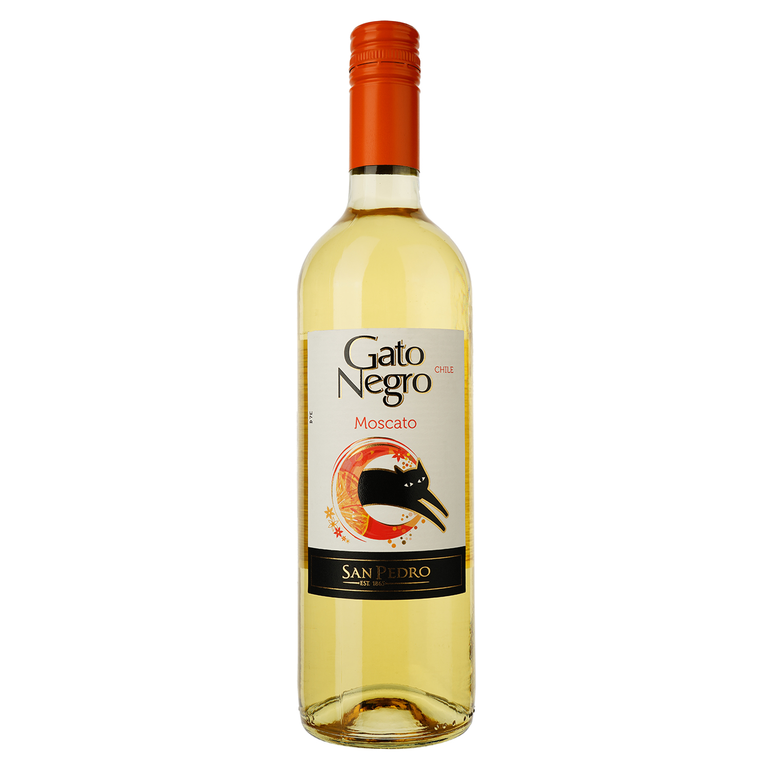 Вино Gato Negro Moscato белое сладкое 10.5% 0.75 л - фото 1
