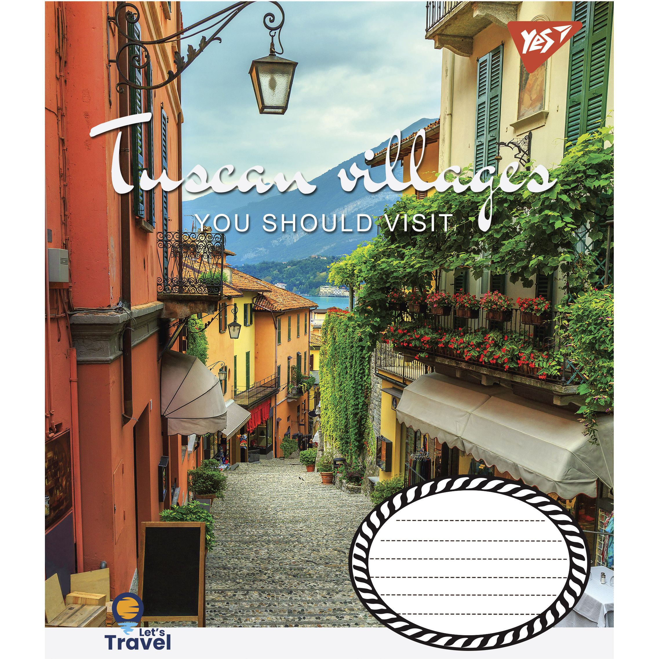 Тетрадь общая Yes Tuscan Villages, A5, в клеточку, 48 листов - фото 5