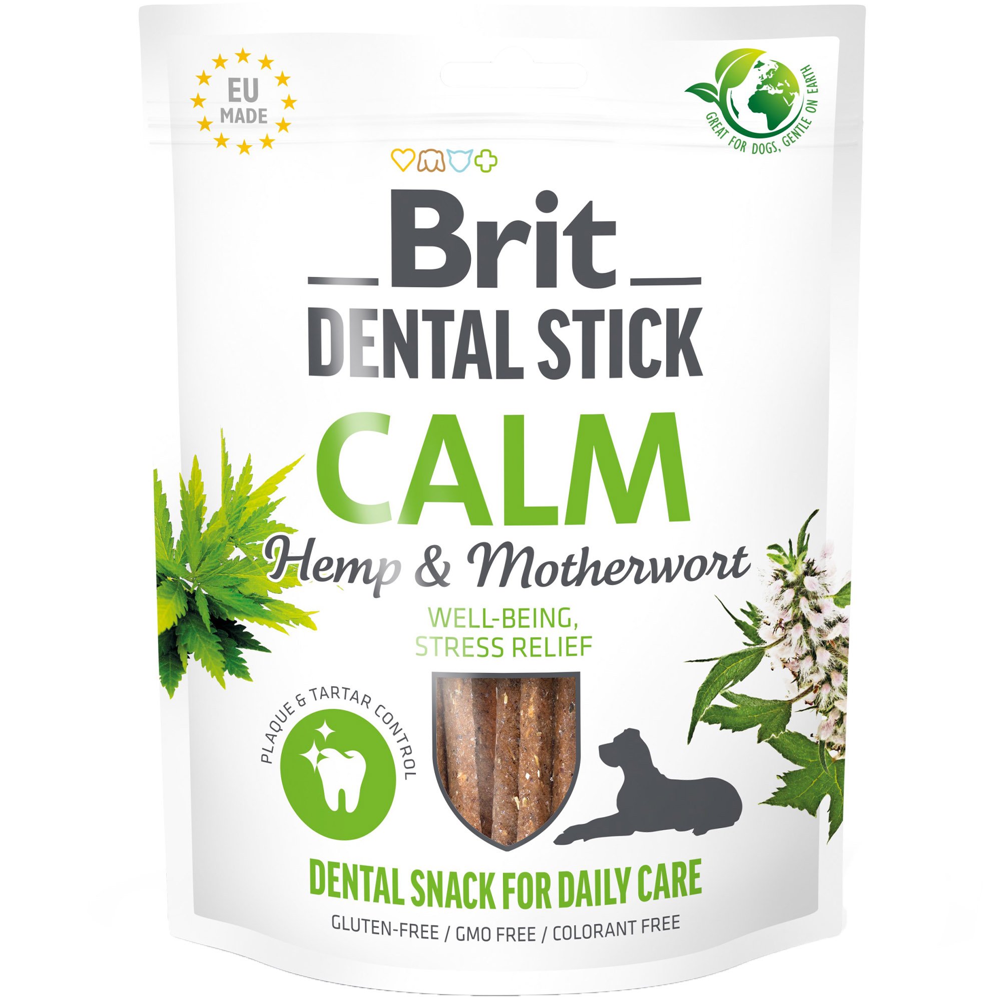 Лакомства для собак Brit Dental Stick Calm успокоительные 7 шт. 251 г - фото 1