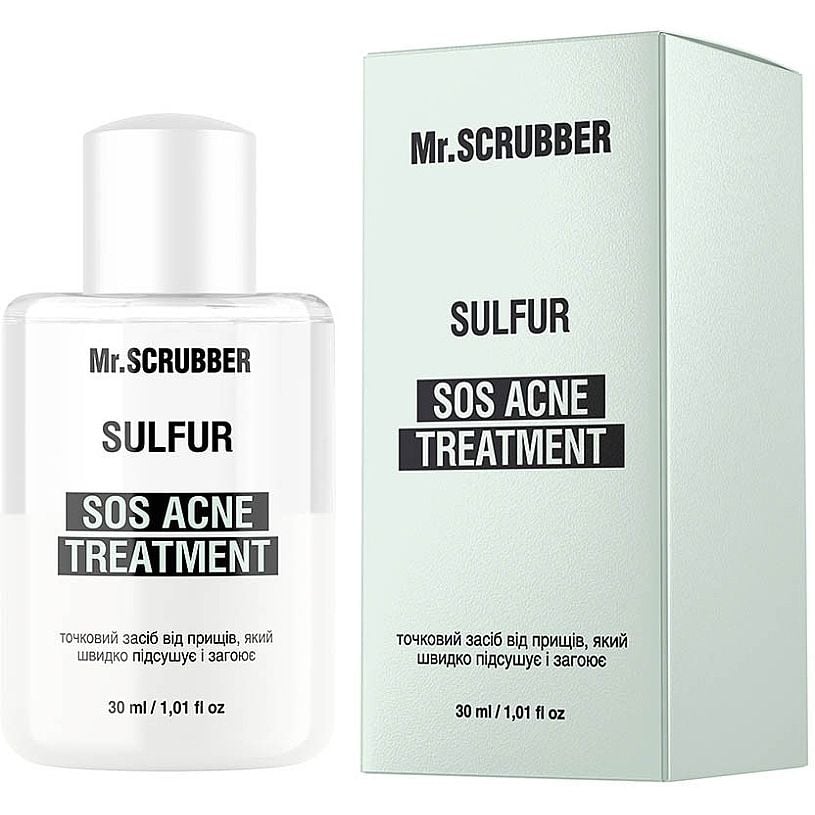 Точковий засіб від прищів Mr. Scrubber Sos Acne Treatment Sulfur 30 мл - фото 1