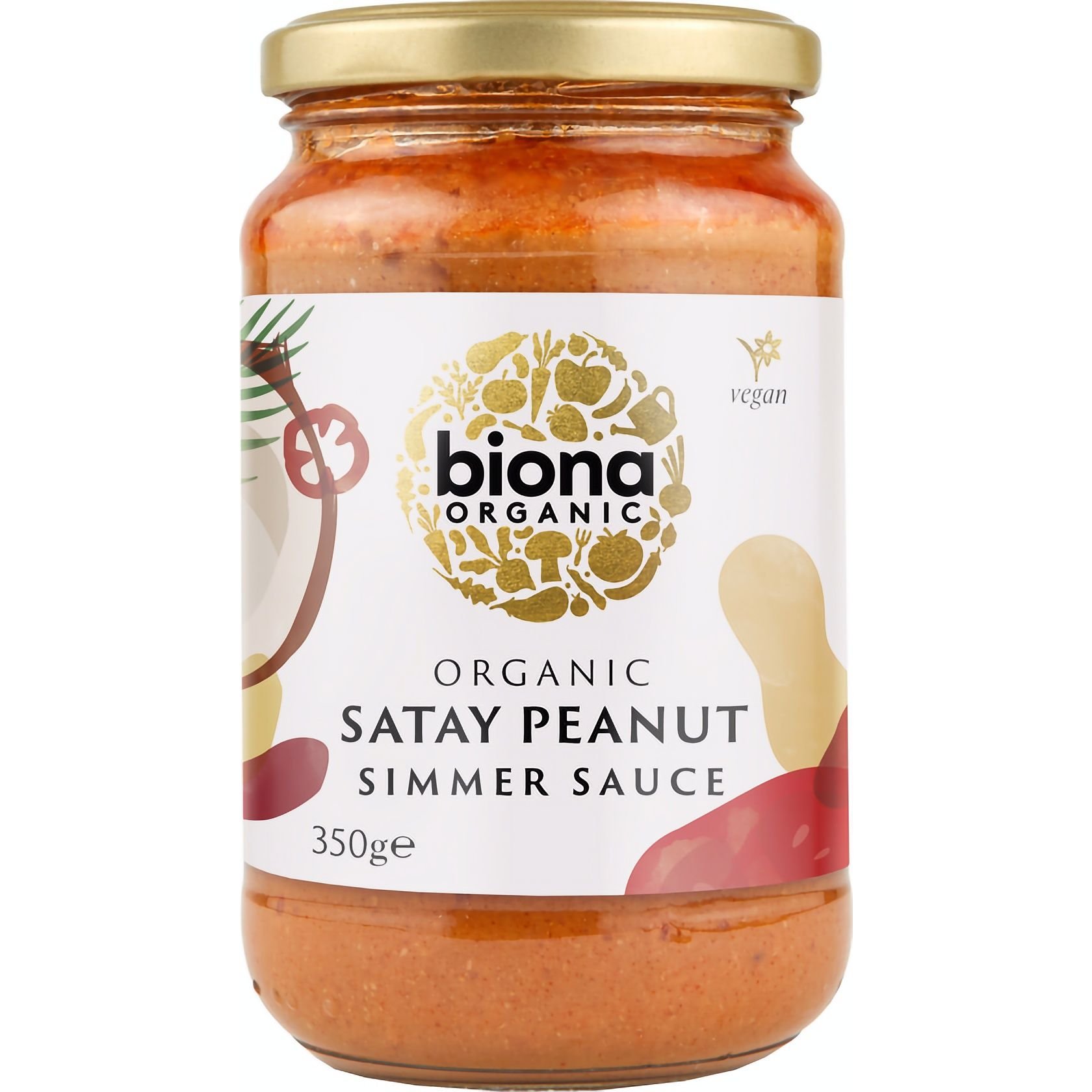 Соус Biona Organic Satay Peanut Simmer органический 350 г - фото 1