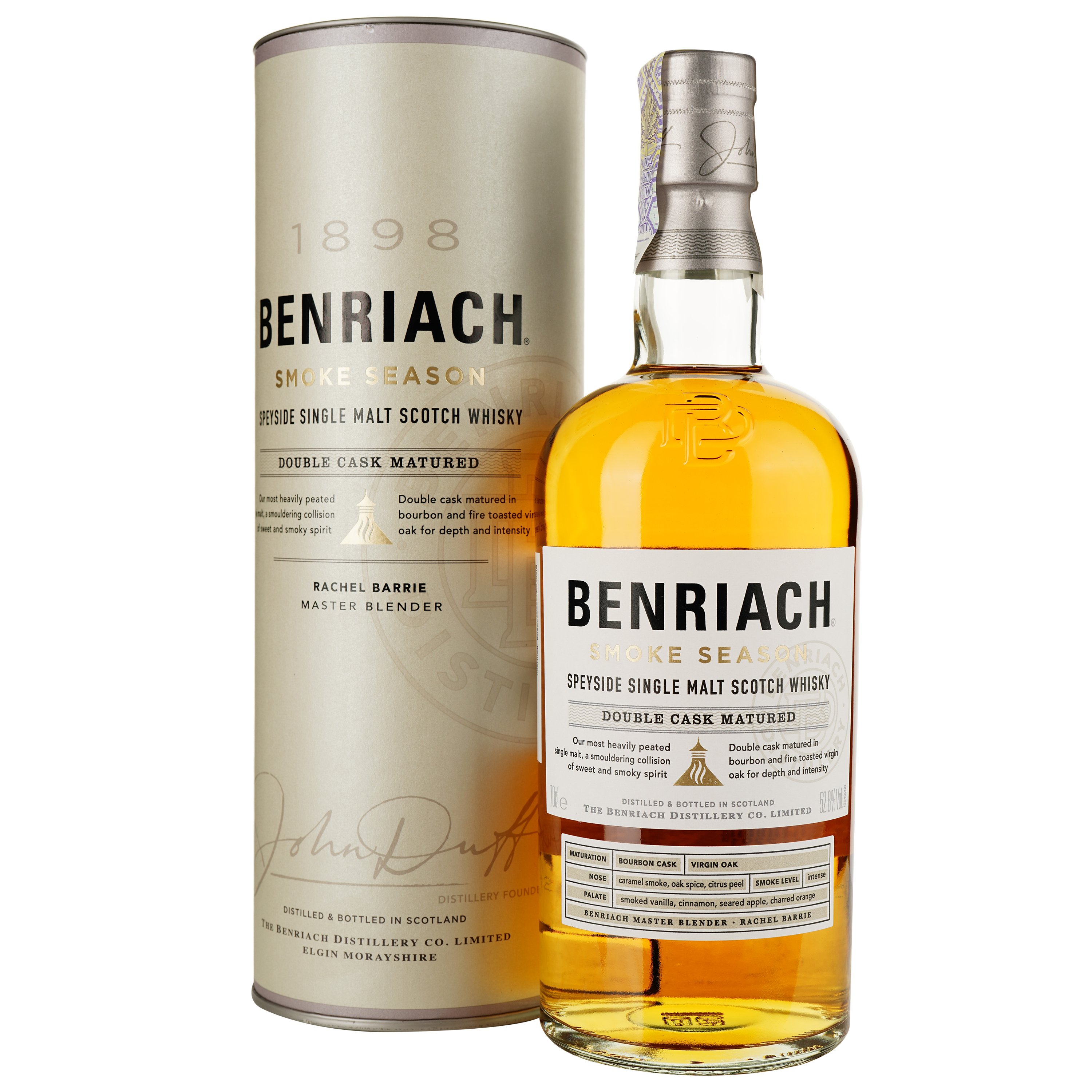 Віскі BenRiach Smoke Season Single Malt Scotch Whisky 52.8% 0.7 л - фото 1