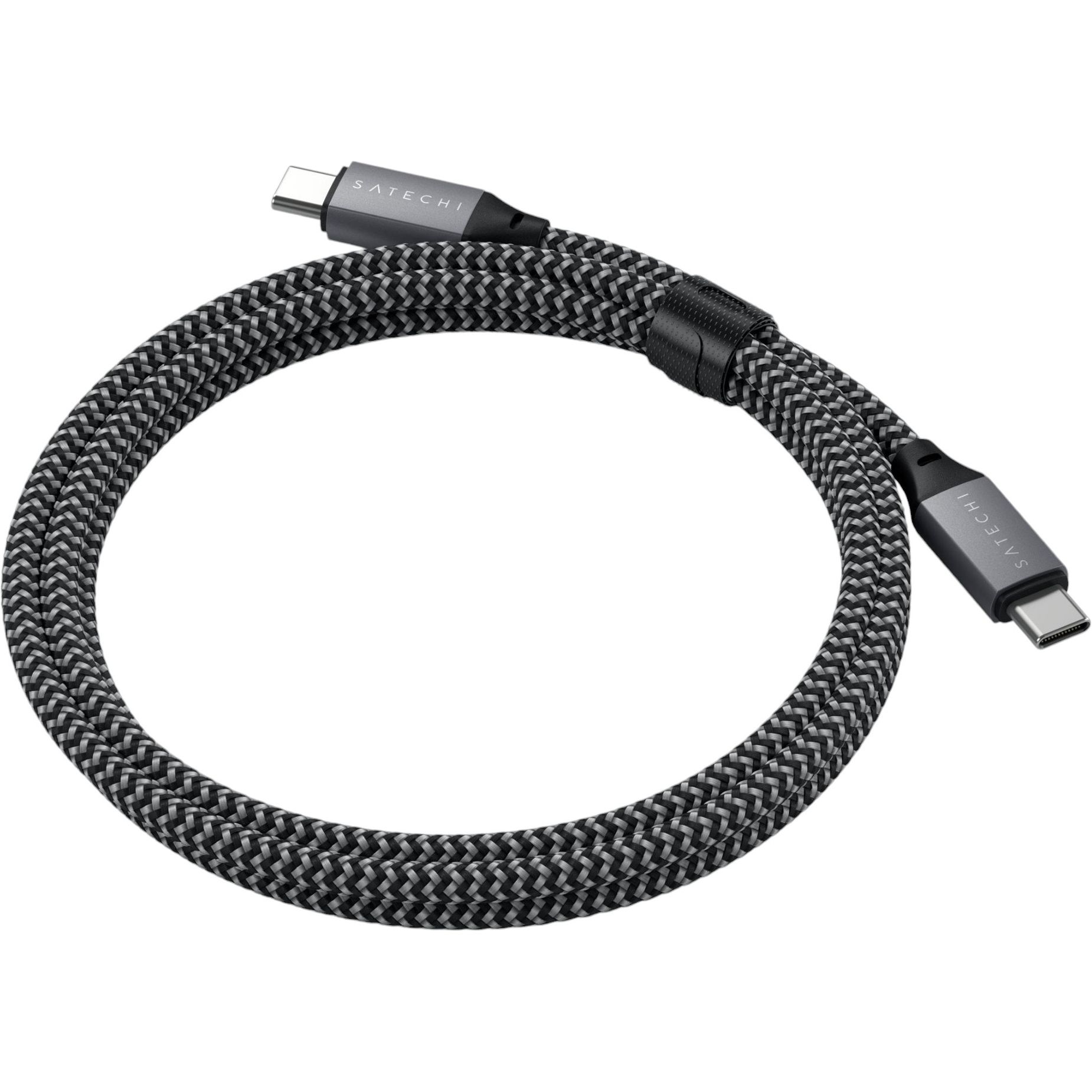 Кабель USB-C to USB-C Satechi Cable 100W Space Gray 2 м - фото 4