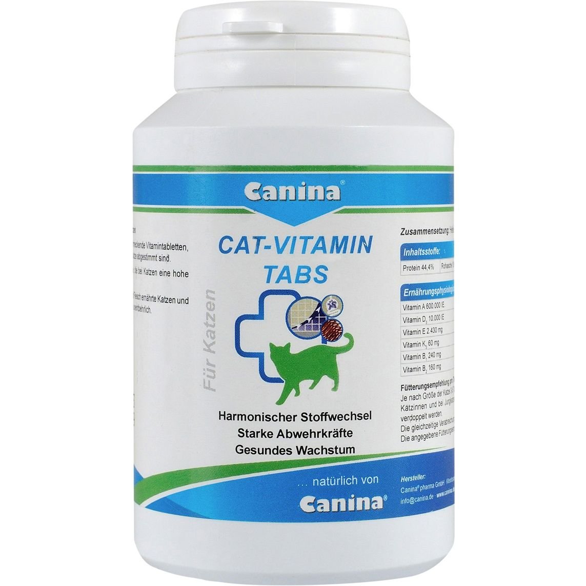 Вітамінний комплекс для котів Canina Cat-Vitamin Tabs, 250 таблеток - фото 1