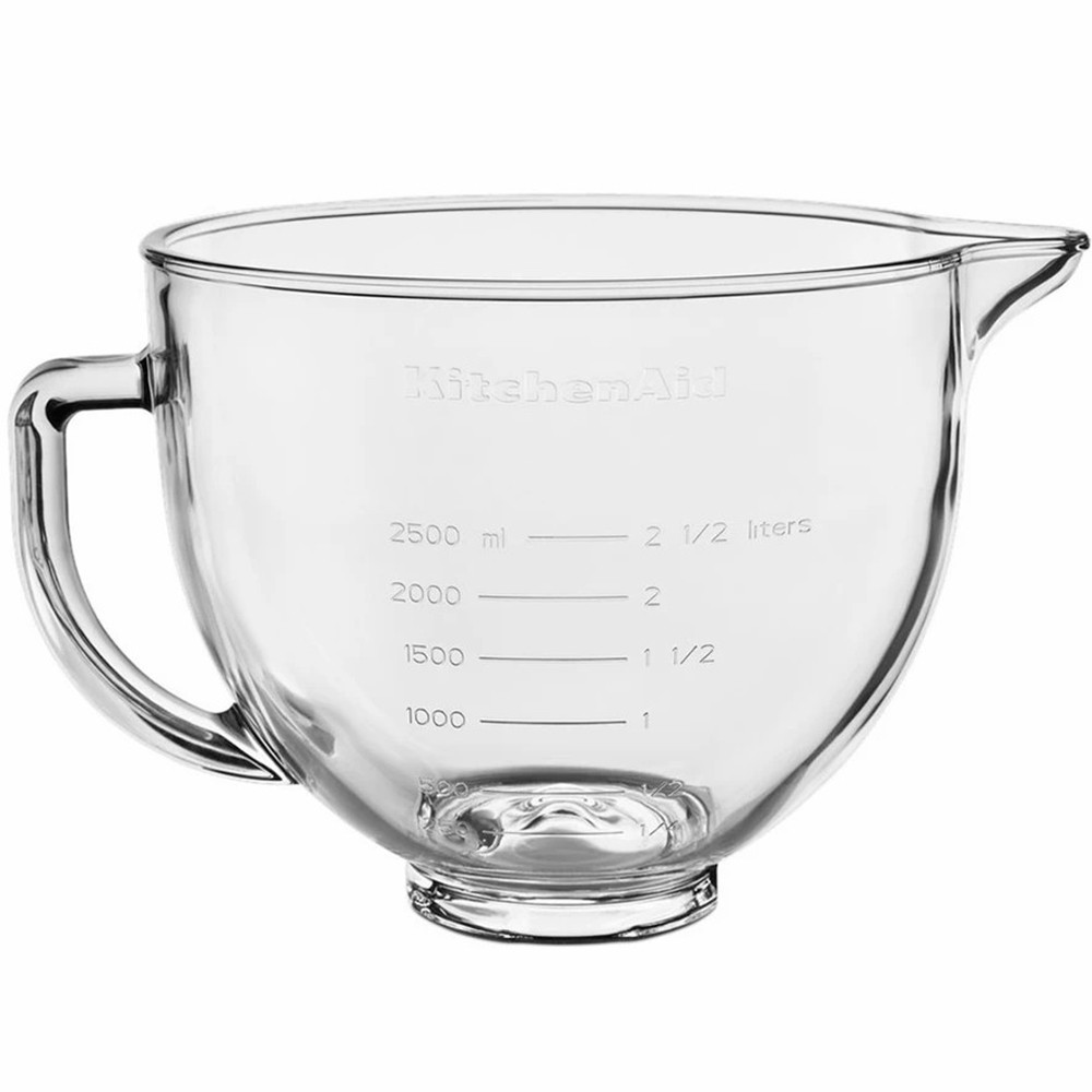 Чаша KitchenAid 5KSM5GB скляна, з ручкою і мірною шкалою 4.7 л (5KSM5GB) - фото 1