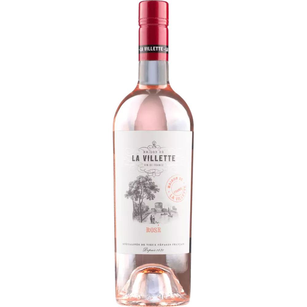 Вино La Villette Rose розовое сухое 0.75 л - фото 1