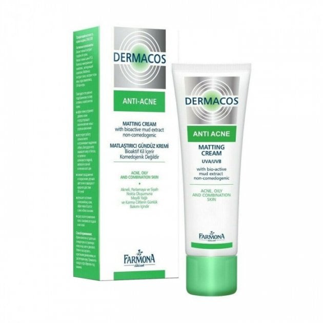 Денний матуючий крем для обличчя Farmona Dermacos Anti-Acne UVA/UVB, 50 мл - фото 1