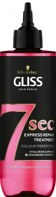 Экспресс-маска Gliss Color Perfector 7 секунд, для окрашенных и мелированных волос, 200 мл - фото 1