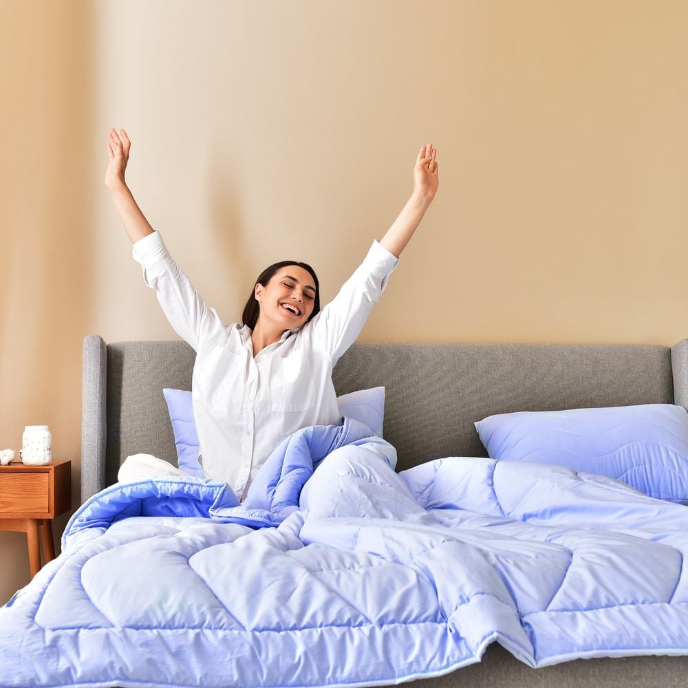 Набор постельного белья Ideia Oasis с одеялом, евростандарт, лавандоый (8000035248) - фото 7