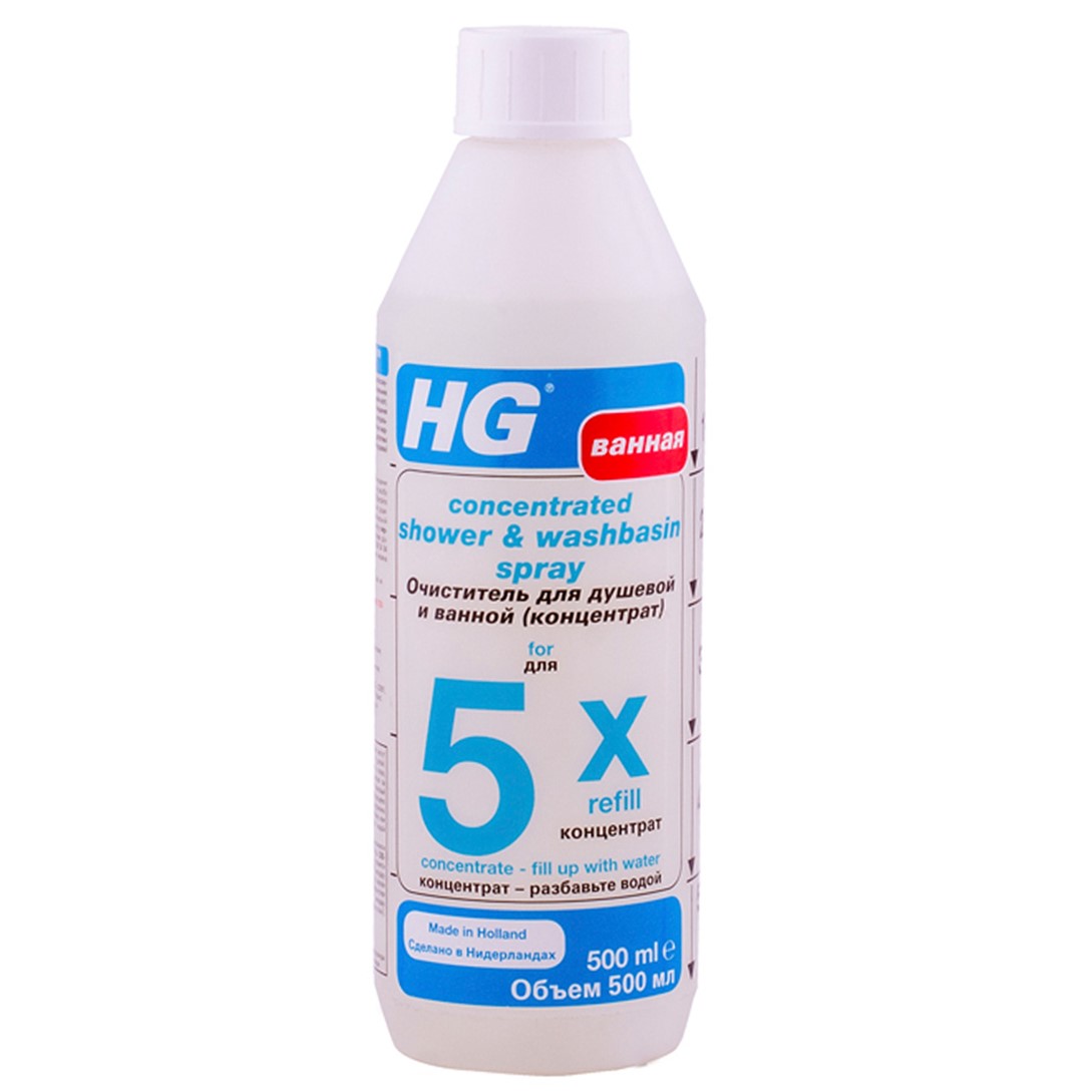 Концентрированное средство HG для очистки душевой и ванной, 500 мл (146050161) - фото 1