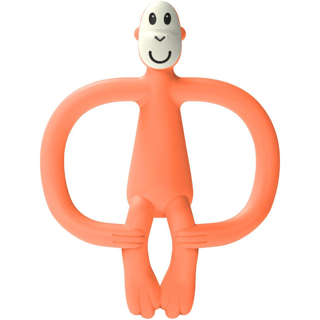 Іграшка-прорізувач Matchstick Monkey Мавпочка, без хвоста, 11 см, помаранчева (MM-ONT-020) - фото 1