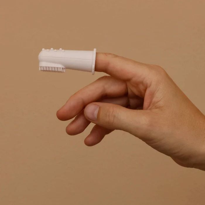 Силіконова зубна щітка Difrax масажна Pink (377 Pink) - фото 5