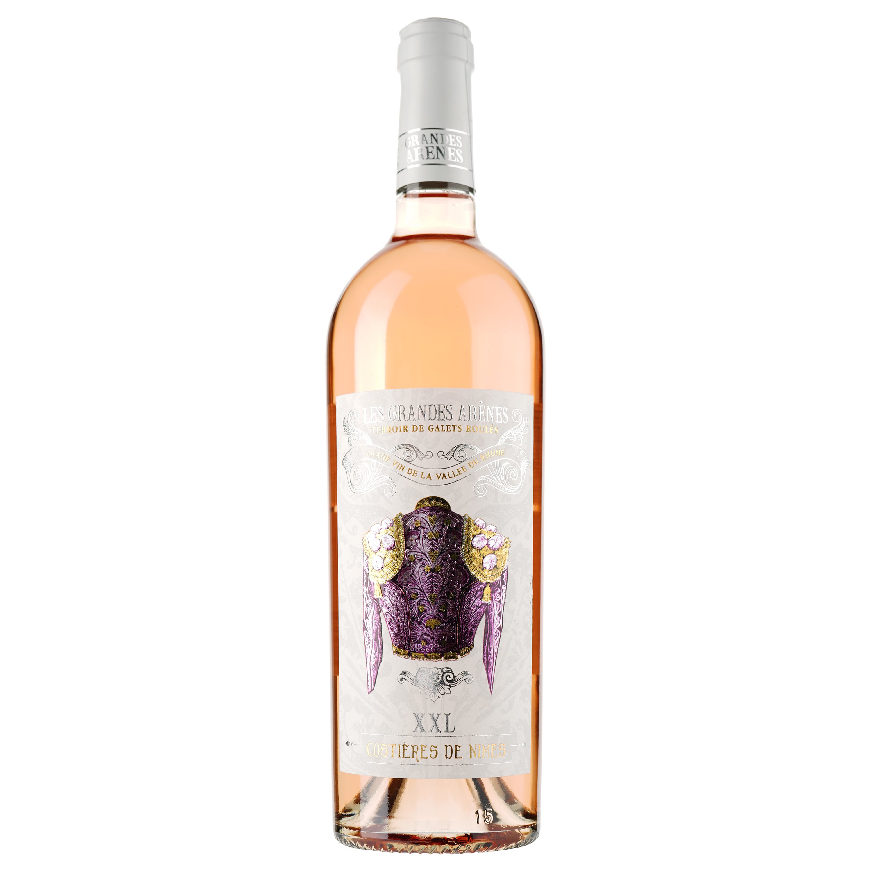 Вино Les Grandes Arenes XXL Rose AOP Costieres de Nimes, розовое, сухое, 0,75 л - фото 1