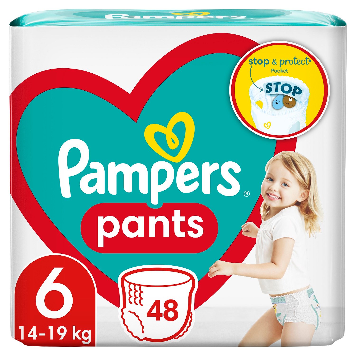 Підгузки-трусики Pampers Pants 6 (15+ кг), 48 шт. - фото 1