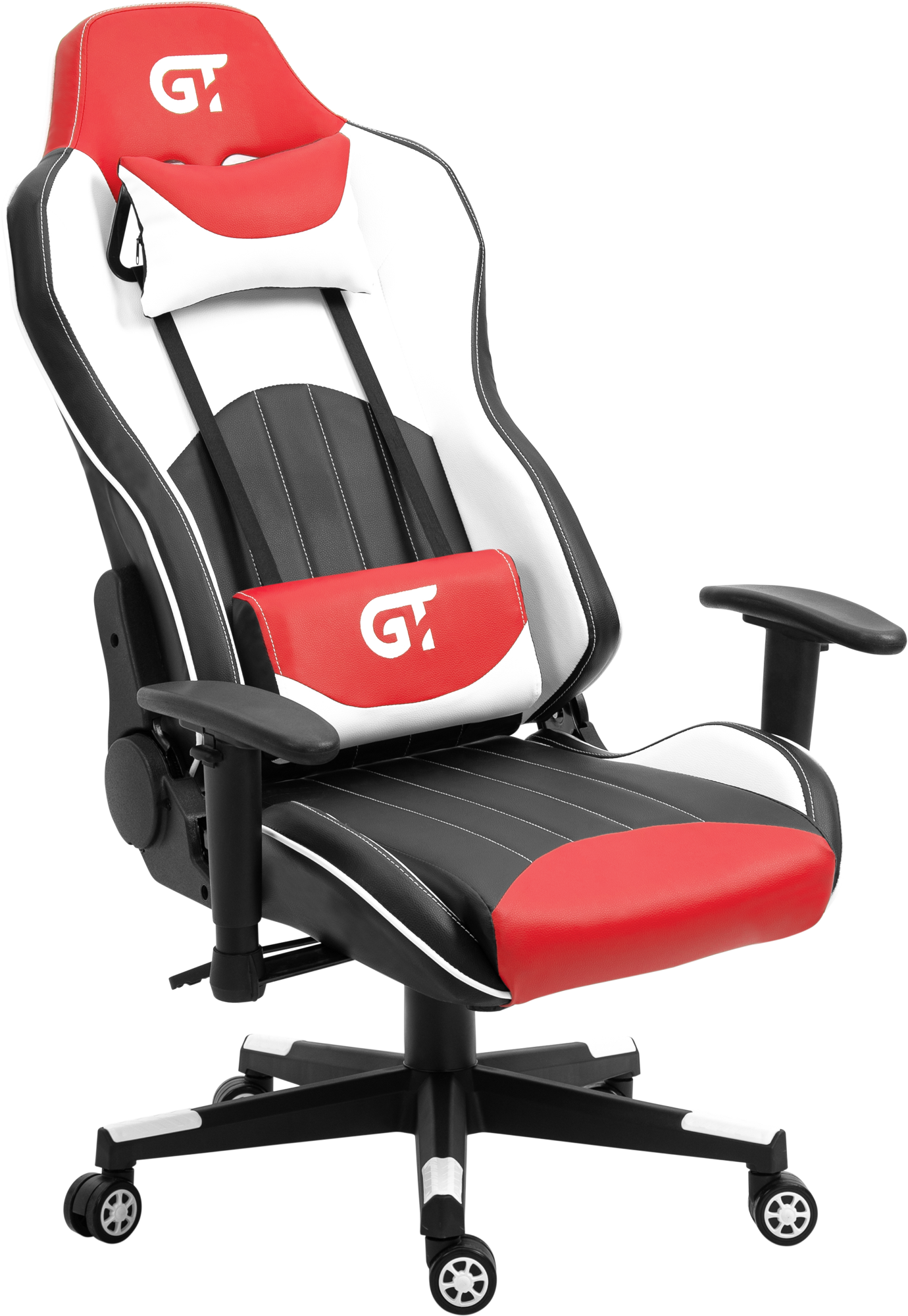 Геймерське крісло GT Racer чорне червоно-біле (X-5813 Black/Red/White) - фото 6