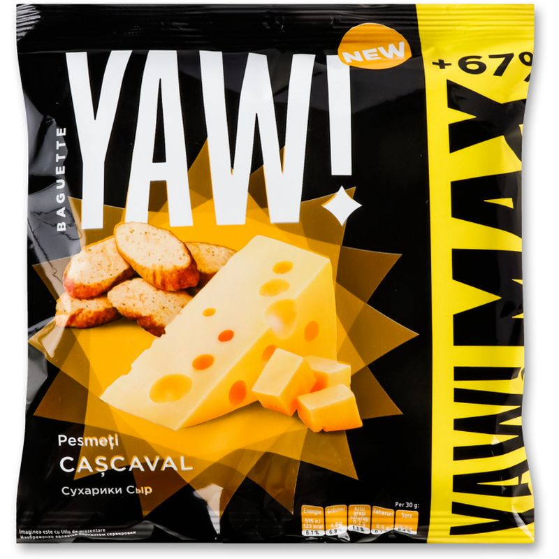 Сухарики Yaw! со вкусом сыра 100 г (923113) - фото 1