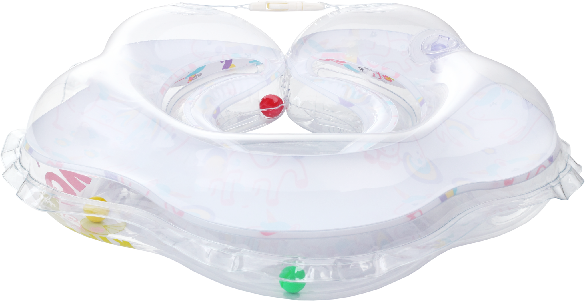 Круг для купания с погремушкой KinderenOK Единорог, белый (220318) - фото 4
