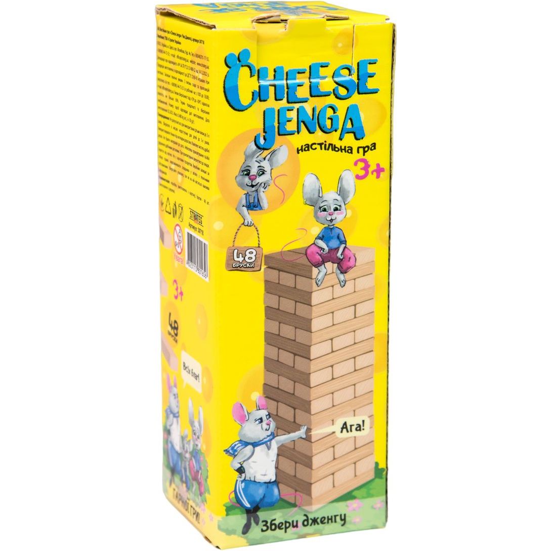 Настільна гра Strateg Cheese Jenga 48 брусків (30718) - фото 1