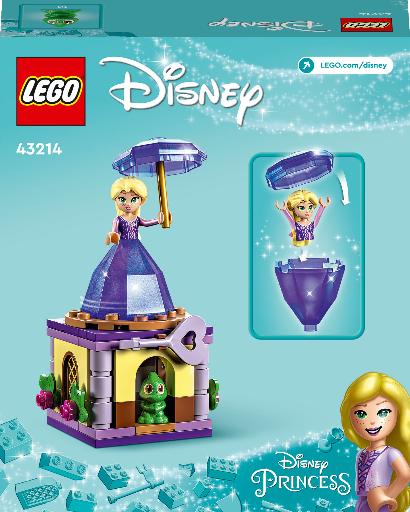 Конструктор LEGO Disney Princess Рапунцель, вращающаяся 89 деталей (43214) - фото 9