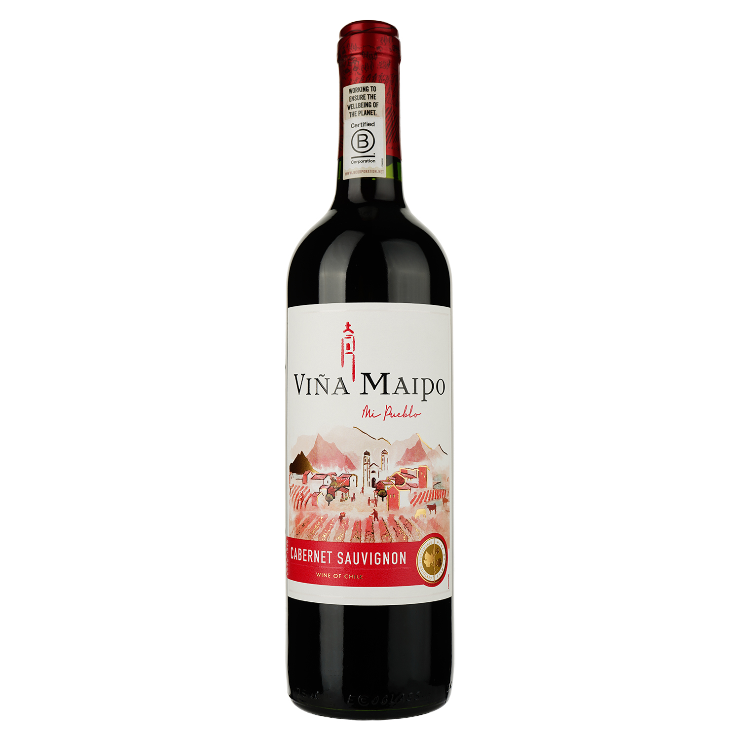 Вино Maipo Mi Pueblo Cabernet Sauvignon червоне напівсухе, 12,5%, 0,75 л (556923) - фото 1