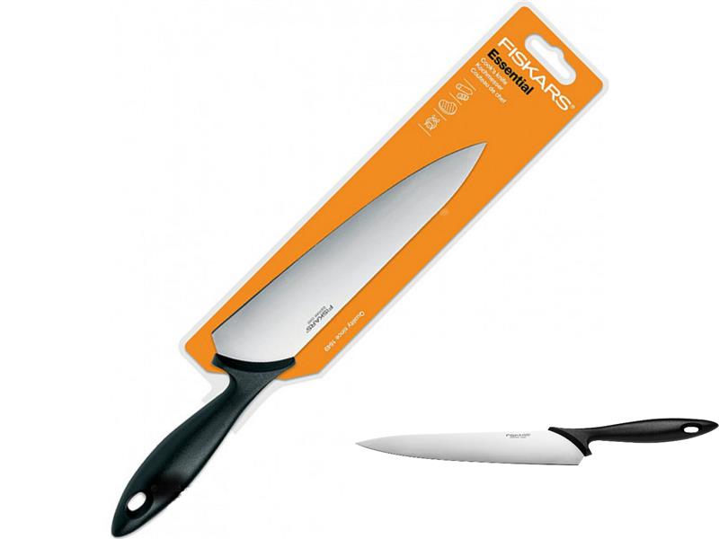 Ніж для шеф-кухаря Fiskars Essential, 21 см (1023775) - фото 1