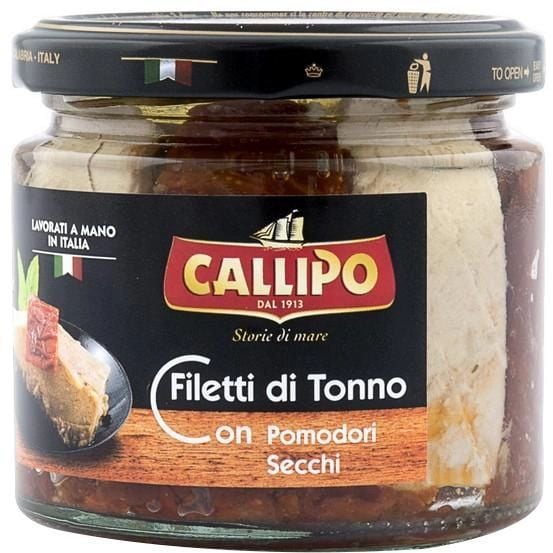 Филе тунца Callipo с помидорами высушенными на солнце 200 г - фото 1