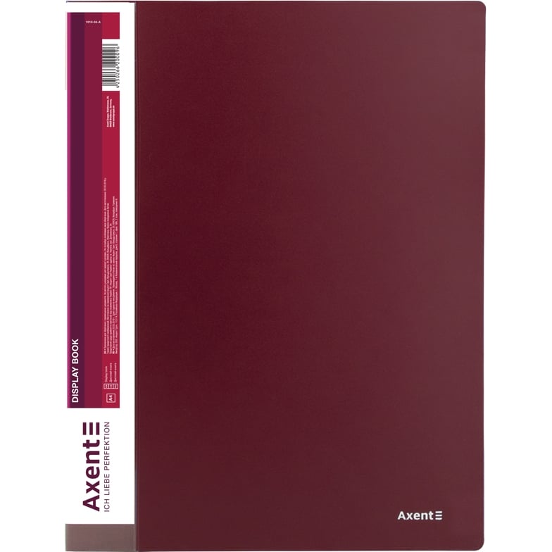 Дисплей-книга Axent А4 10 файлов бордовая (1010-04-A) - фото 1