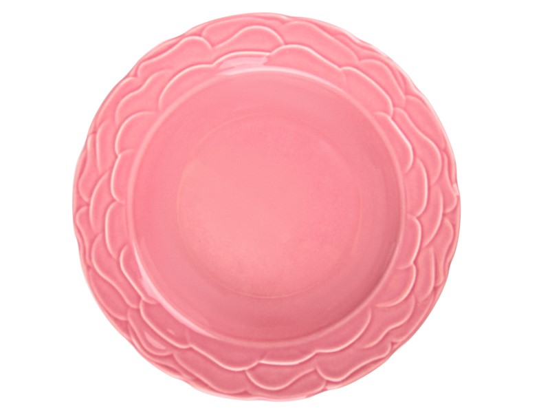 Тарелка Kutahya Porselen Атена глубокая, темно-розовая, 22 см (942-022) - фото 1