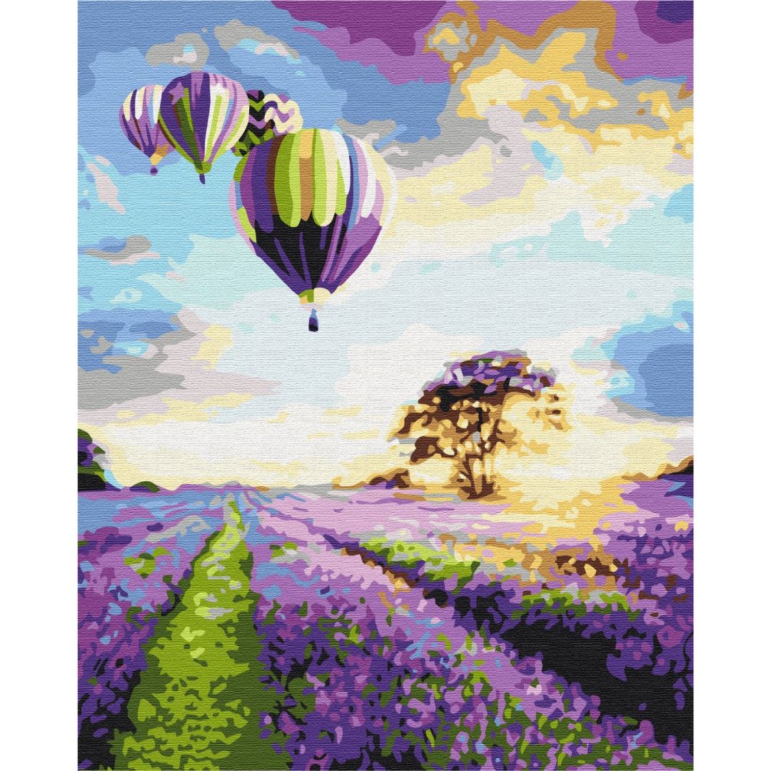 Картина по номерам Полет над лавандовым полем Brushme 40x50 см разноцветная 000277206 - фото 1
