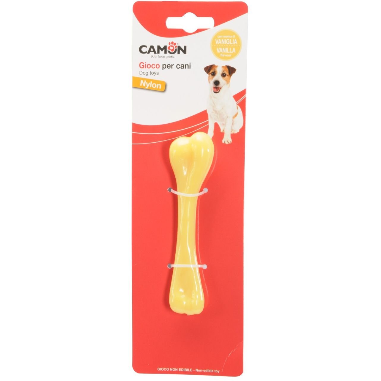 Іграшка для собак Camon кістка, зі смаком ванілі, 13 см - фото 1