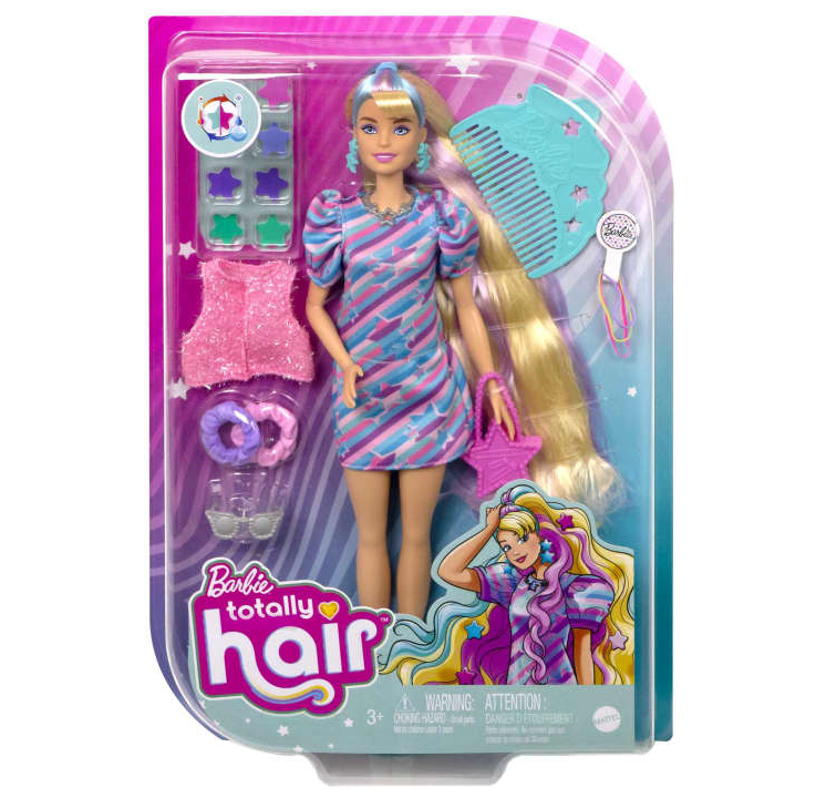 Лялька Barbie Totally Hair Зіркова красуня (HCM88) - фото 5