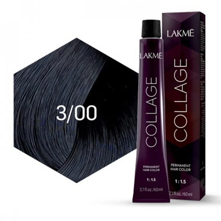 Перманентная краска для волос Lakme Collage Creme Hair Color оттенок 3/00 (темно-коричневый) 60 мл - фото 2