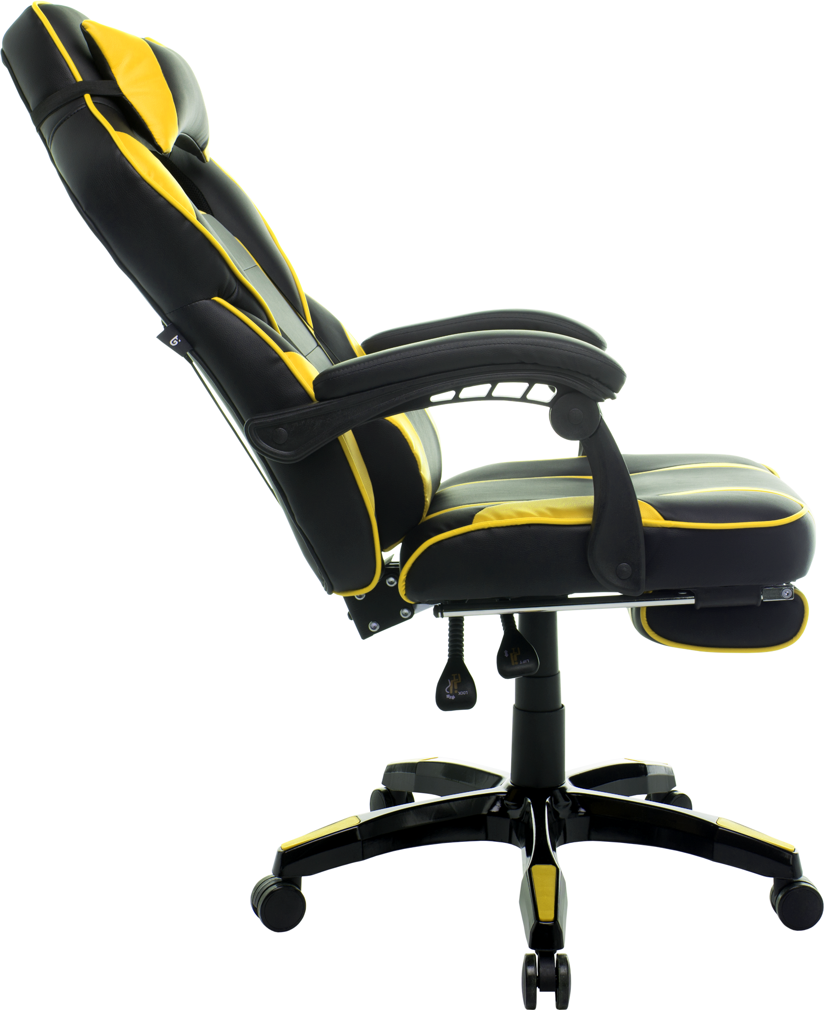 Геймерское кресло GT Racer черное с желтым (X-2749-1 Black/Yellow) - фото 5