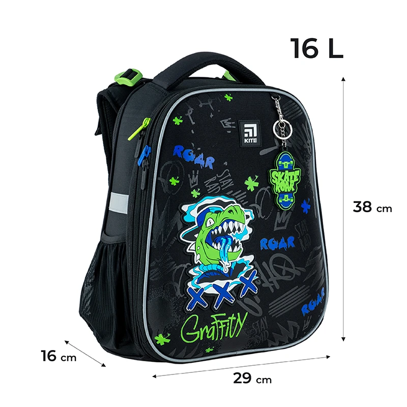 Рюкзак каркасний Kite Education 531 Roar чорний 38 x 29 см (K24-531M-5) - фото 15