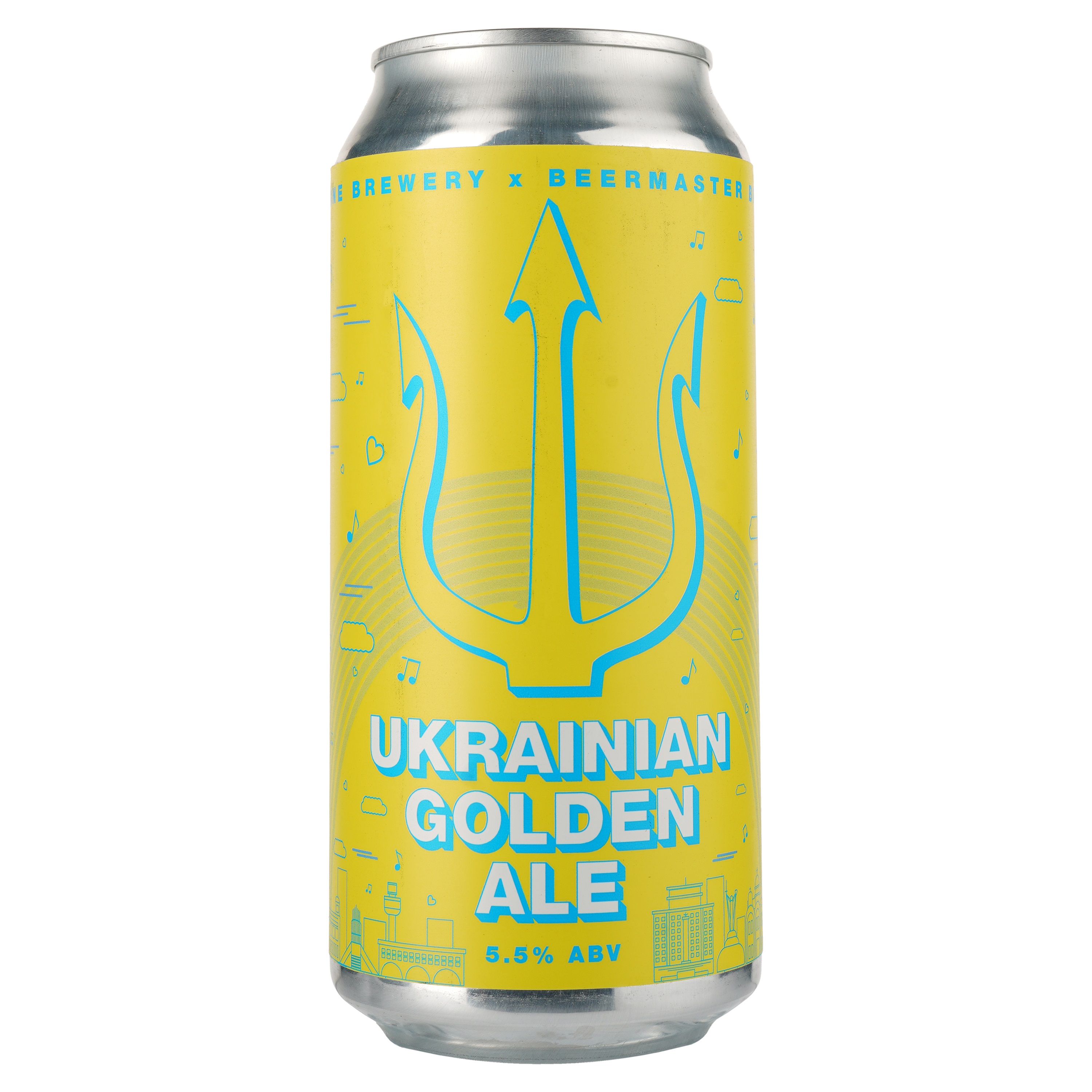 Пиво Neptune Brewery Ukrainian Golden Ale светлое, 5,5%, ж/б, 0,44 л - фото 1