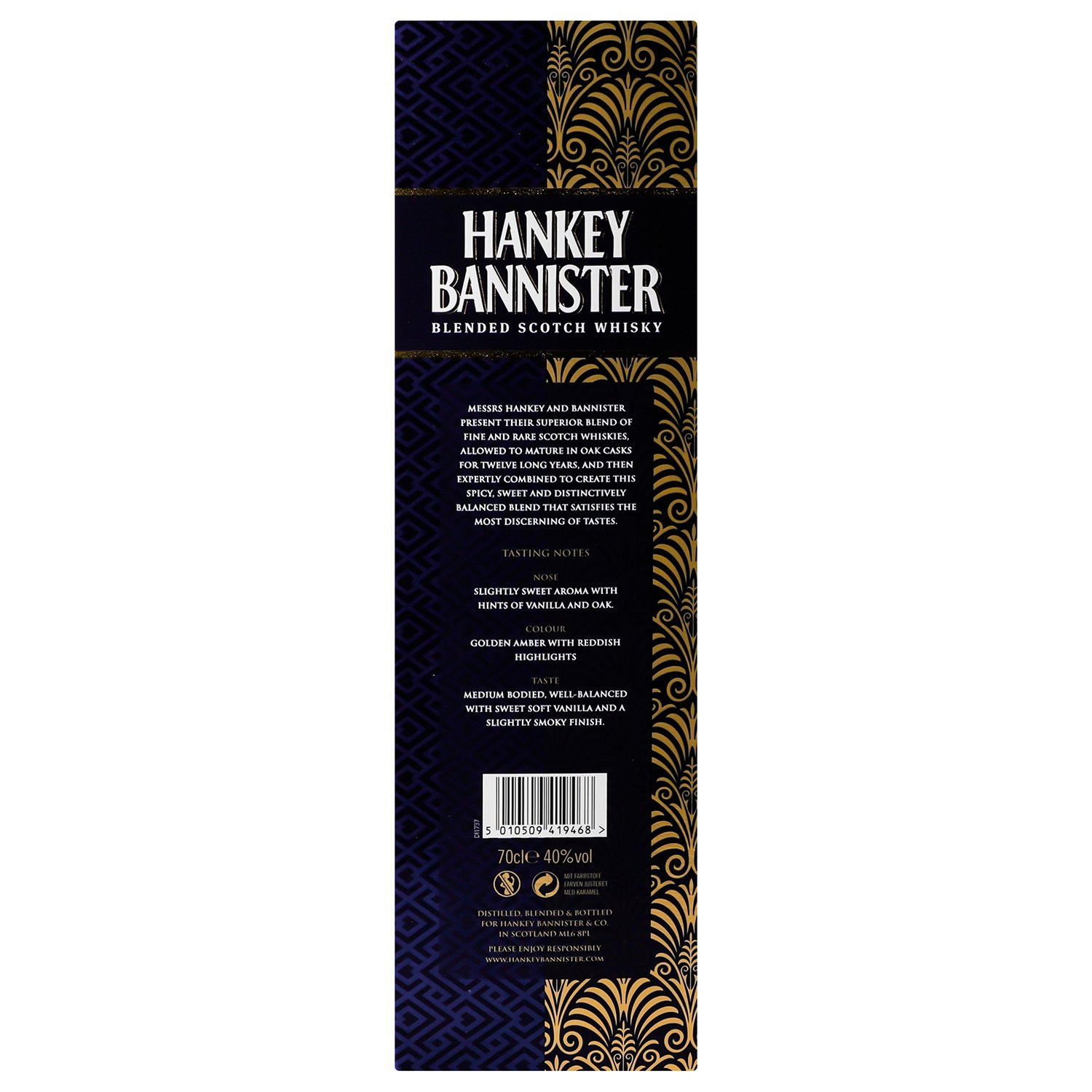 Виски Hankey Bannister Regency 12 yo, в коробке, 40%, 0,7 л - фото 4