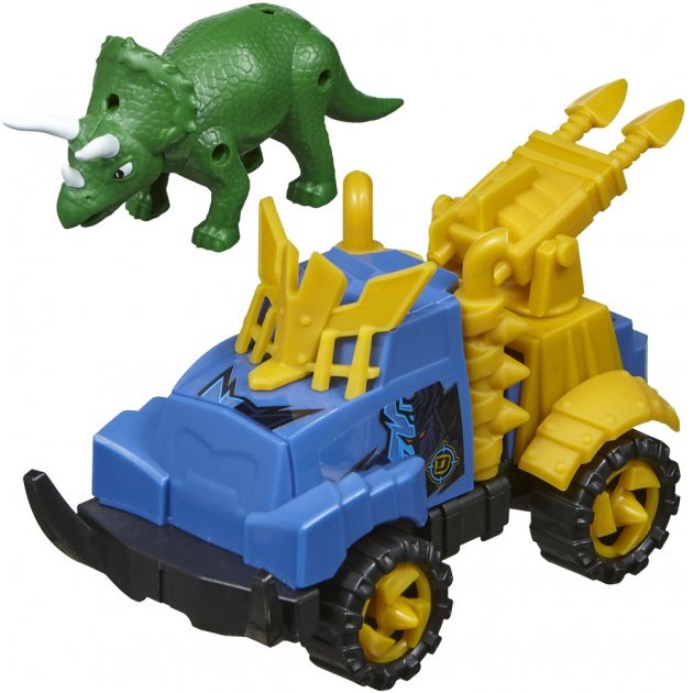 Игровой набор Road Rippers машинка и динозавр Triceratops green (20074) - фото 1