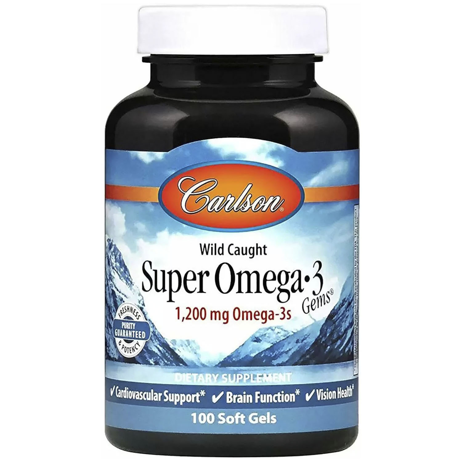 Риб'ячий жир Супер Омега-3 Carlson Super Omega-3 Gems Fish Gel 1200 мг 100 капсул - фото 1