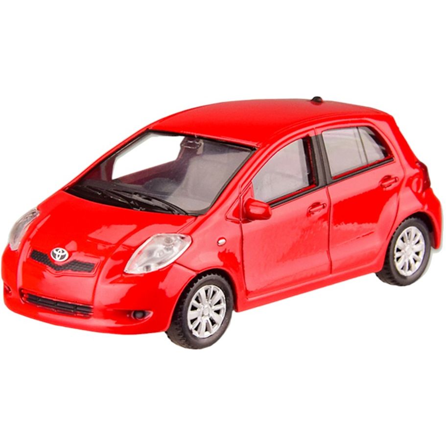 Машина Металева Toyota Yaris Welly 44003Cw Масштаб 1:43 Червоний - фото 1