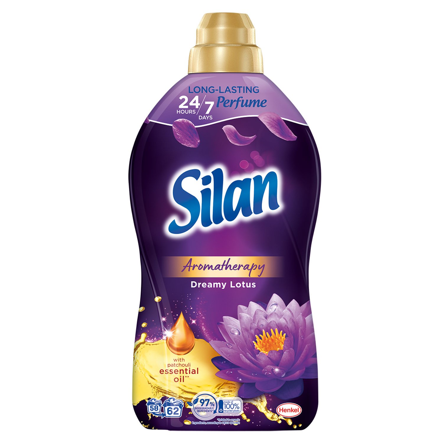 Ополіскувач для білизни Silan Aromatherapy Dreamy Lotus, 1364 мл - фото 1